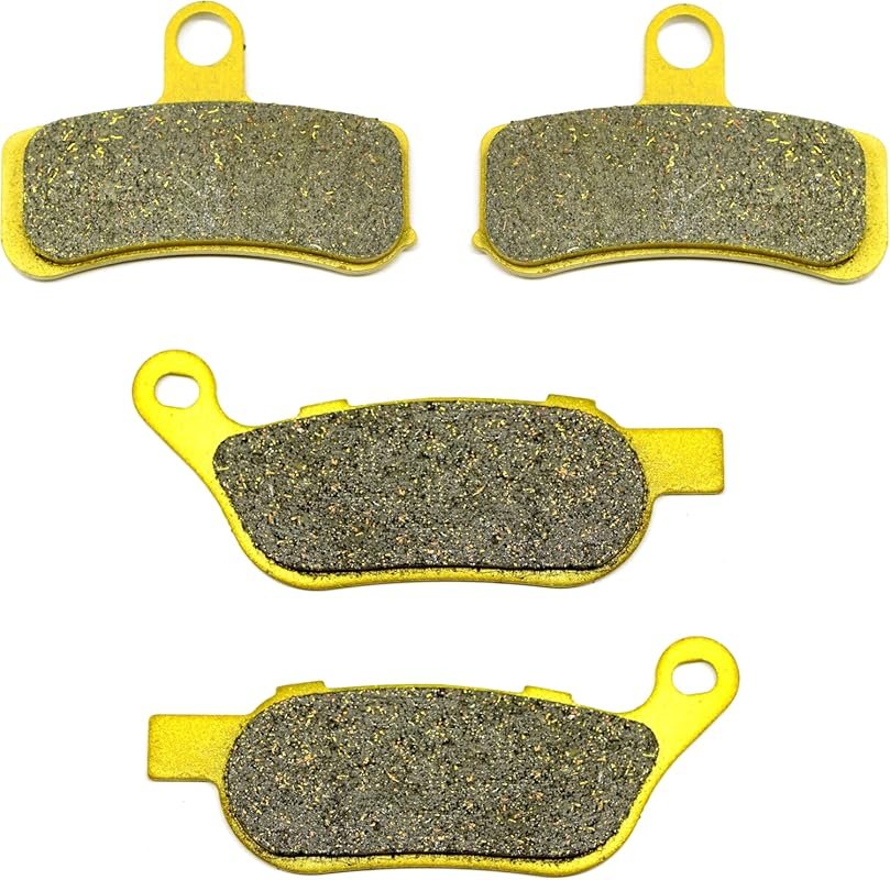 Front and Rear Brake Pads for Harley Heritage Softail Classic 2008-2014