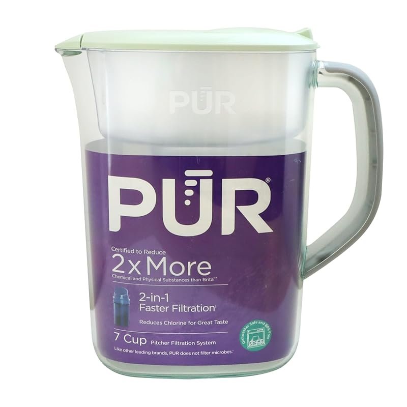 PUR 7-Cup Water Pitcher with Genuine Filter – Cleaner, Faster Filtrati
