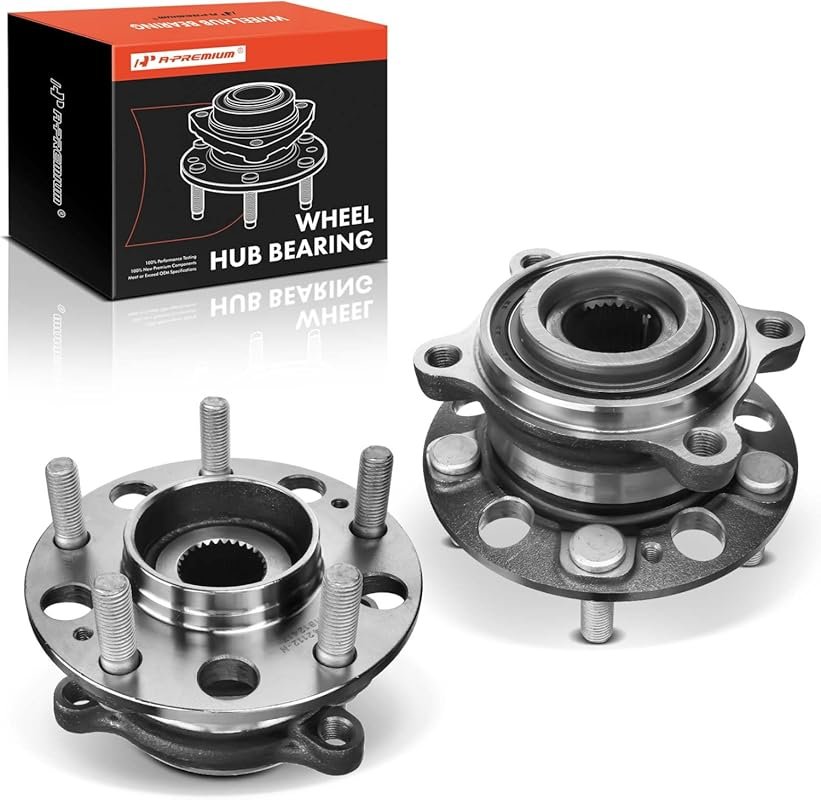 A-Premium 2-Piece Rear Wheel Bearing and Hub Assembly with 5-Lug for H