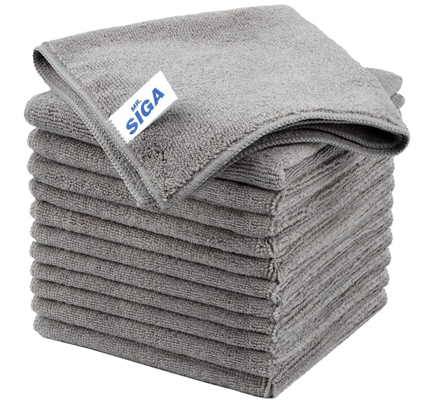 MR.SIGA Microfiber Cleaning Cloth, All-Purpose Microfiber Towels, Stre