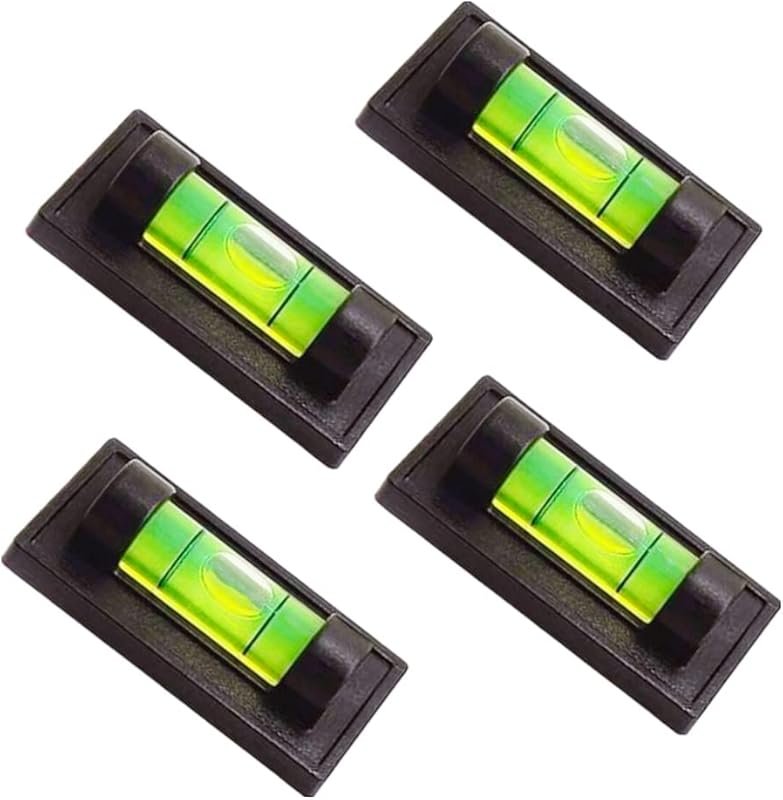 4-Pack Magnetic Bubble Spirit Levels for RVs: With Magnet for Campers,