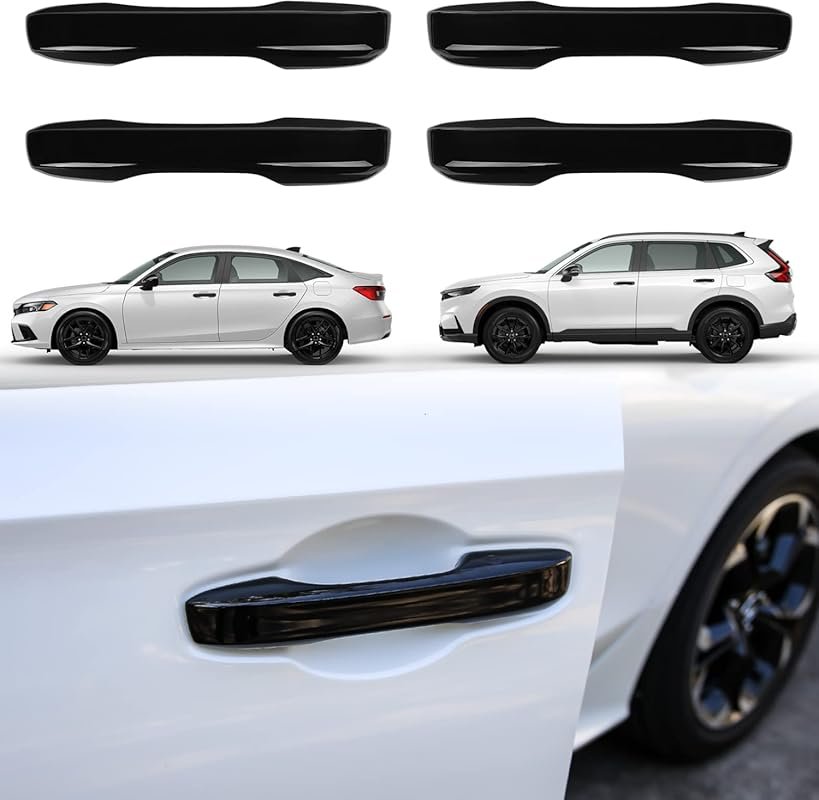 Piano Black Door Handle Covers for 2022–2026 Honda Civic and Related M