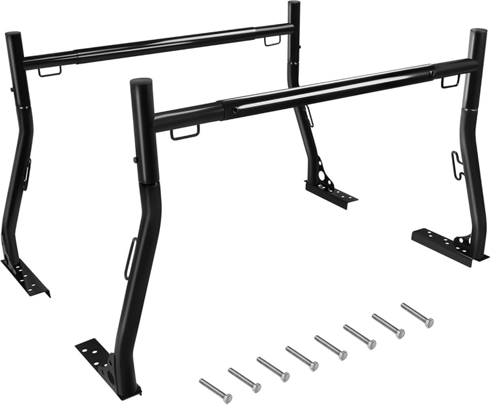 Extendable Heavy-Duty Truck Ladder Rack, 800 lbs Capacity, Universal F