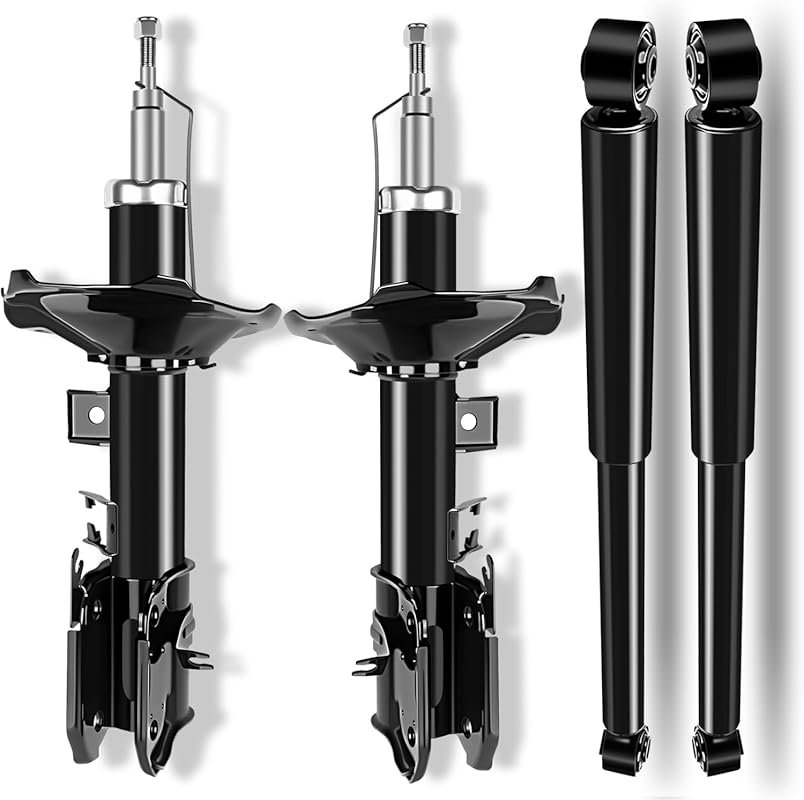 Front and rear shock absorbers for 2000-2004 Nissan Pathfinder with 20