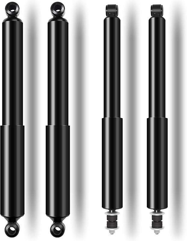 Front and rear shock absorbers for Nissan D21, Frontier, and Pickup (1