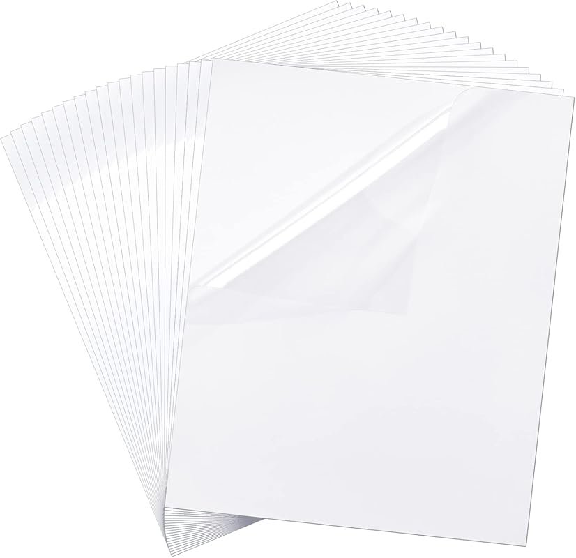 20-Piece 5x6 Inch Clear Vinyl Static Cling Film for Car Windshield Pro