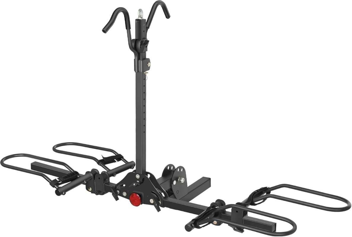 Young Platform Hitch Rack: 200 lb Capacity Tilting Rack for Two Bikes 