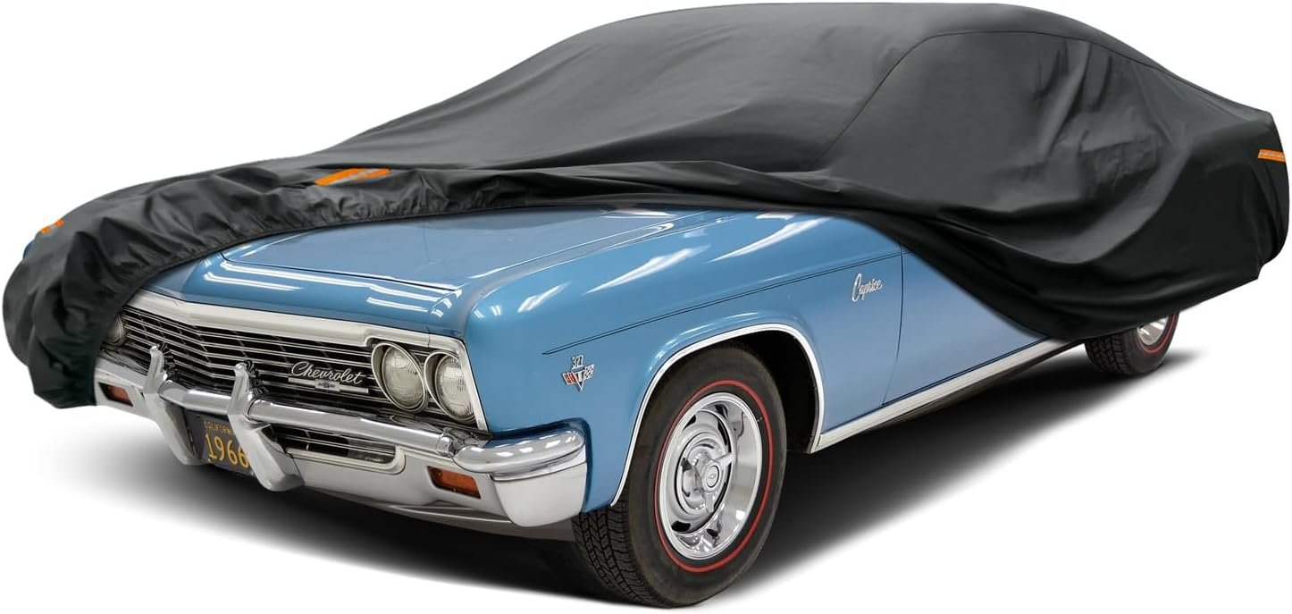 Waterproof All-Weather Car Cover for Large Sedans like Ford Crown Vict