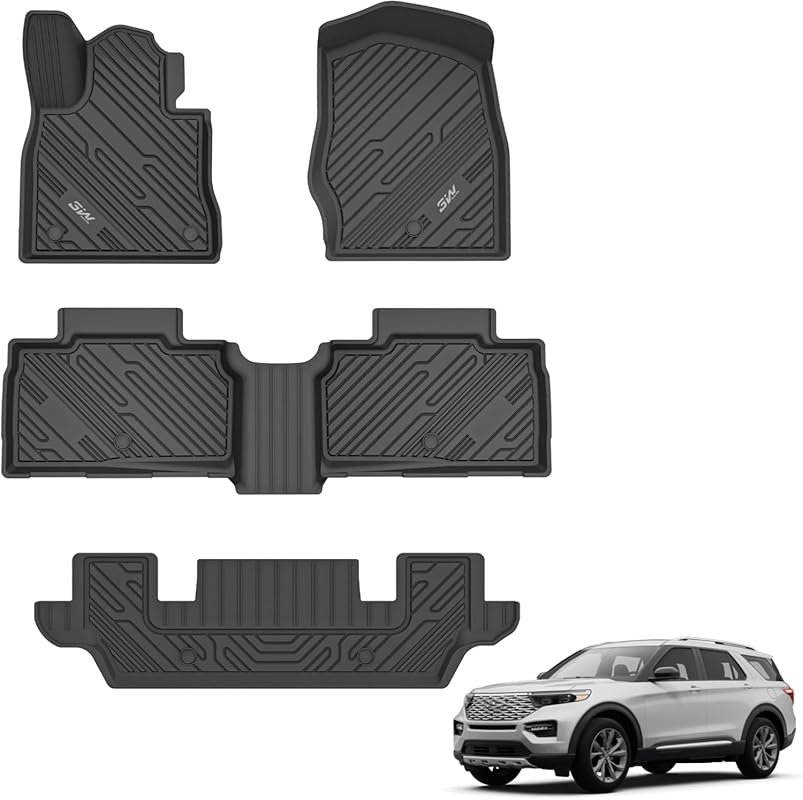3W Ford Explorer Floor Mats Fit for 2020...