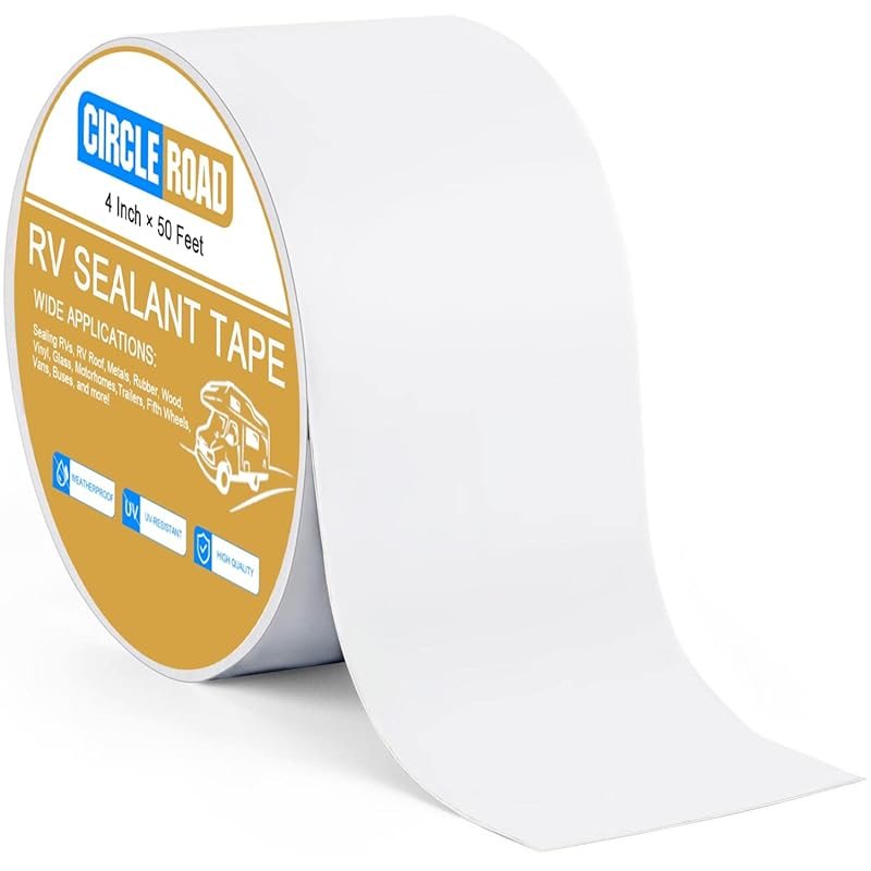 RV Roof Tape White 4x50 ft: UV-Resistant Weatherproof Sealant for Camp