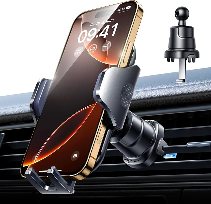 VANMASS 2026 Military-Grade Car Phone Mount: Shockproof Air Vent, Pate