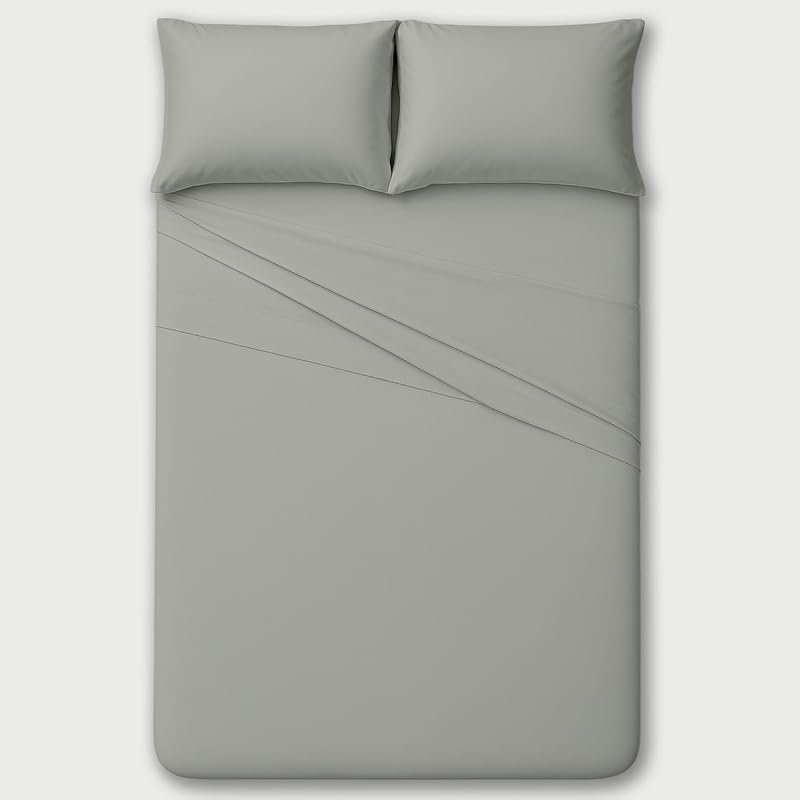 MyGiza Sheets 400TC Egyptian Cotton RV King 4Pc Set - Soft, Durable,