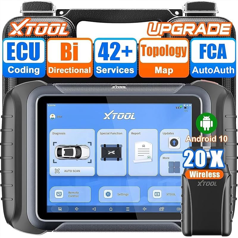 XTOOL D8W Wireless Bidirectional Scan Tool for BMW and Mercedes-Benz w