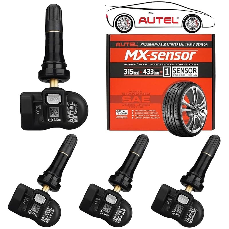 Autel TPMS Sensors 2in1 MX-Sensor 315Mhz/433Mhz Tire Pressure Sensor,