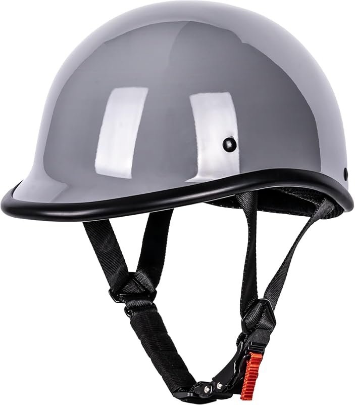Hawk Style Half Shell Motorcycle Helmet Compact Lightweight Open Face,