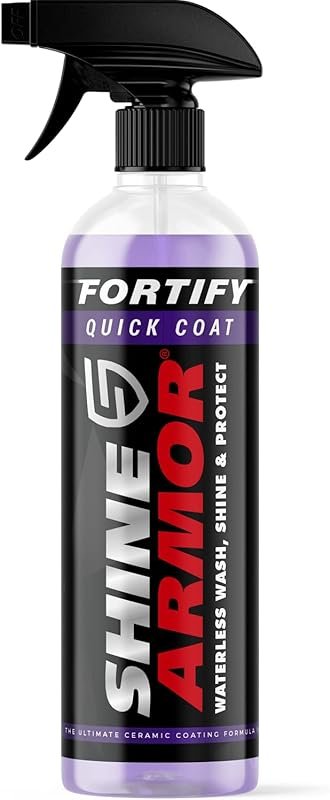Shine Armor Car Wax Spray Ceramic Coating for Waterless Wash, Maximum Shine, and Protection