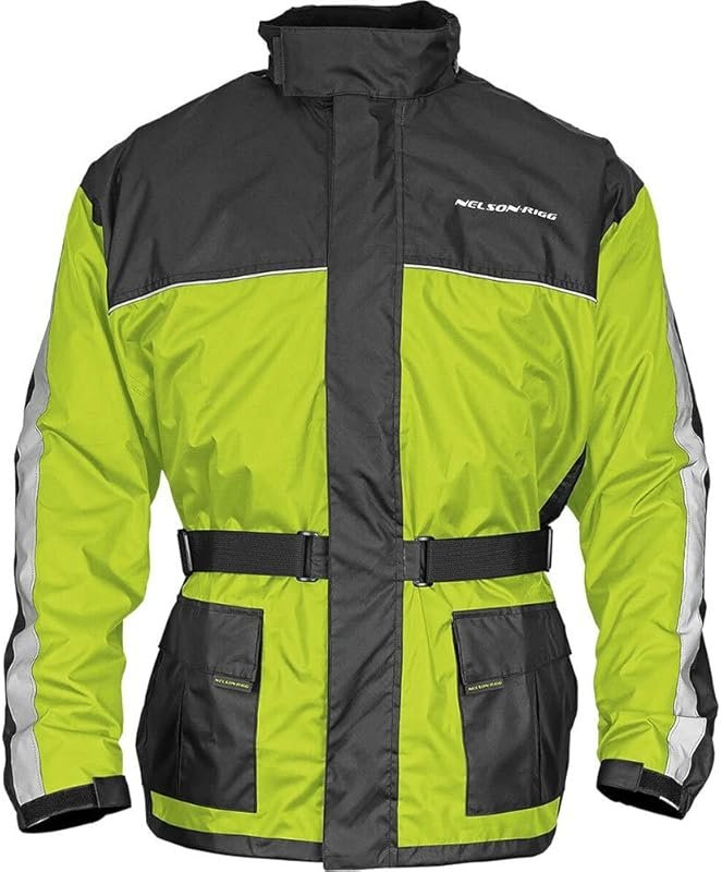 Nelson Rigg Solo Storm Rain Jacket, Waterproof, Breathable, and Packab