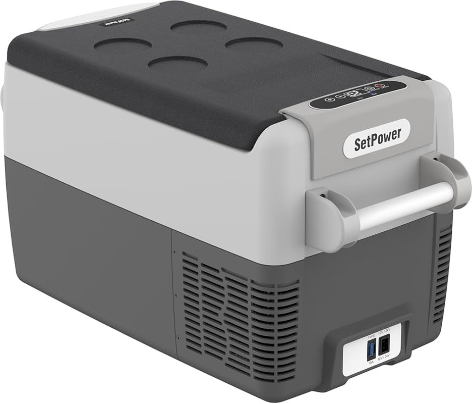 Setpower AJ30 32-Quart Portable Refrigerator and Freezer with Dual Pow