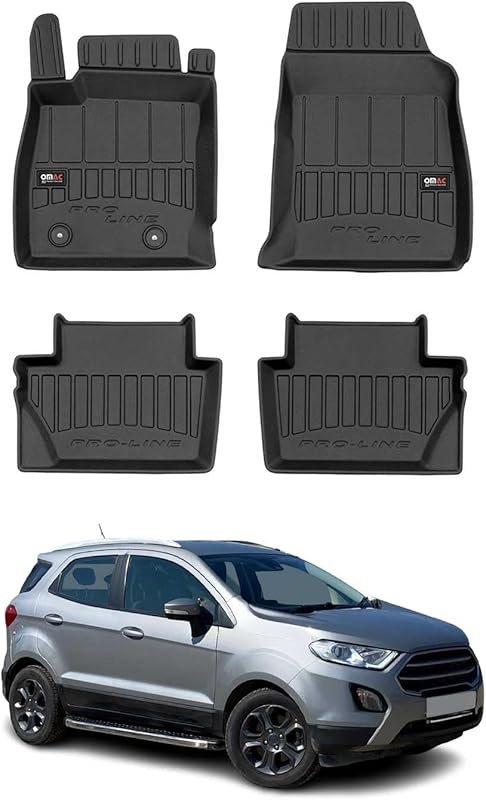 OMAC Premium 3D Floor Mats for Ford EcoSport 2018-2022: Waterproof, Od