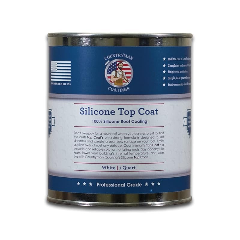 Countryman Coatings 100% Silicone Roof Coating, 1 Quart , Small Repair