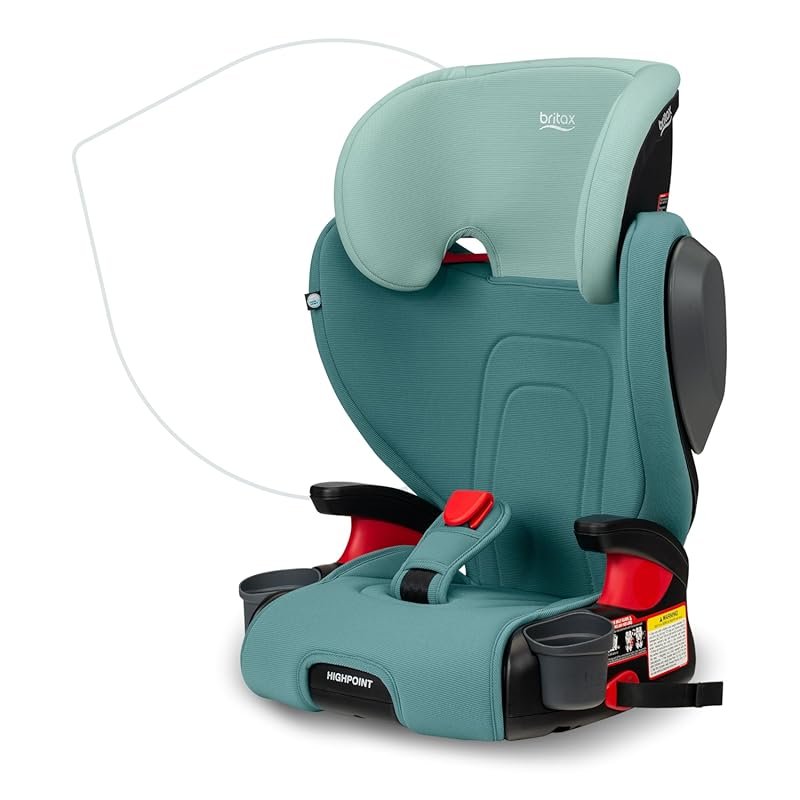 Britax Highpoint Backless Belt-Positioning Booster Seat, SafeWash Gree