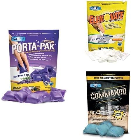 Walex Bundle: Lavender Breeze Holding Tank Deodorizer, Black Tank Clea
