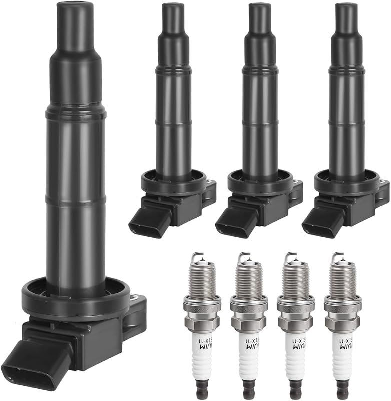 Complete Ignition Coil Pack and Spark Plugs Set for 2007 Toyota Camry 