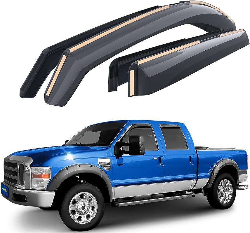 Goodyear Shatterproof in-Channel Window Deflectors for Ford F250 to F5
