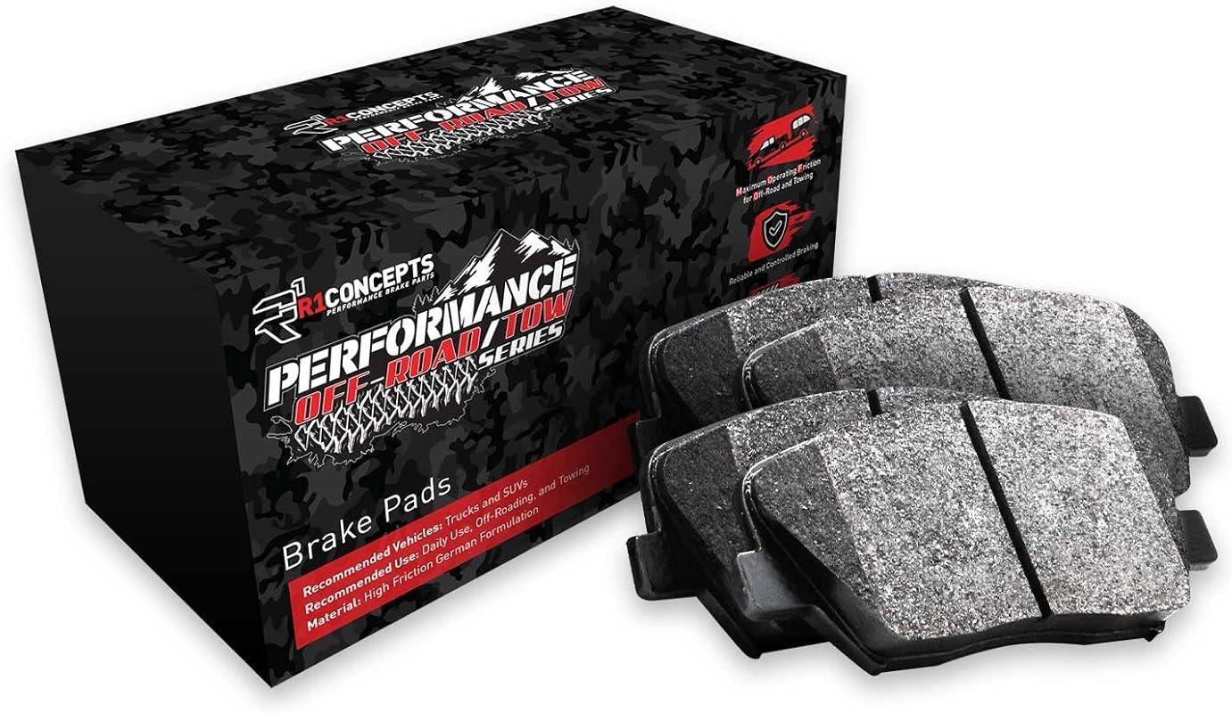 R1 Concepts Rear Performance Brake Pads for Ford F-150 & Lincoln Mark 