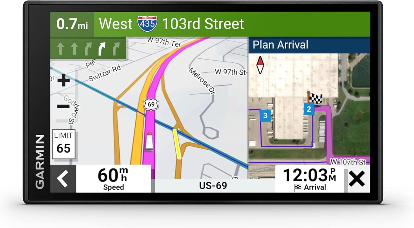 Garmin dezl OTR610 6-Inch GPS Truck Navigator with Custom Routing and 