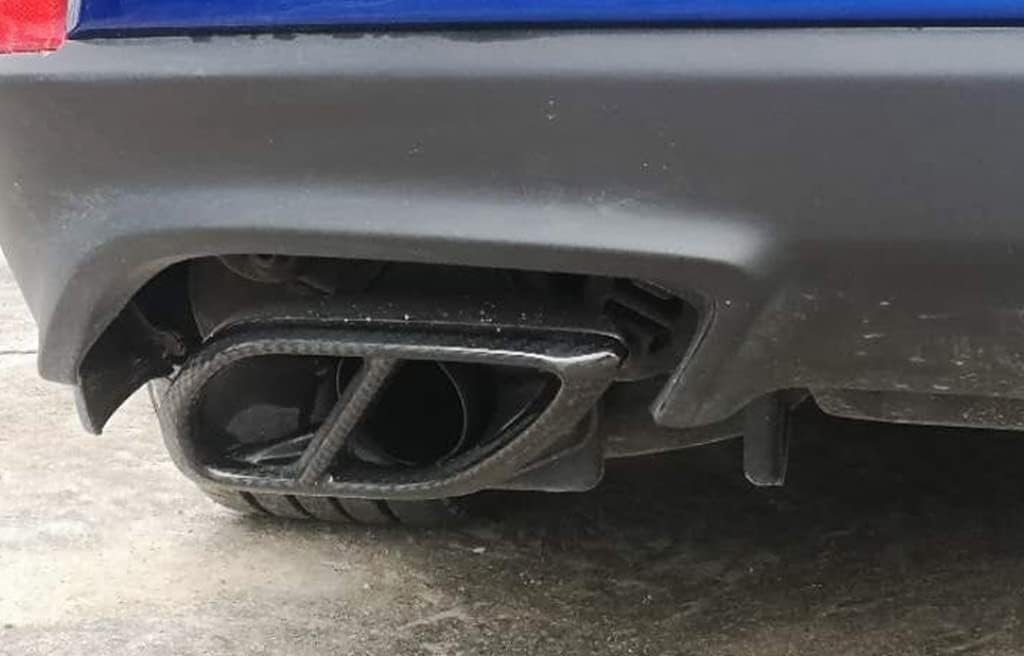 New Black Carbon Fiber Exhaust Covers for Lexus IS200t/250/300/300h/35