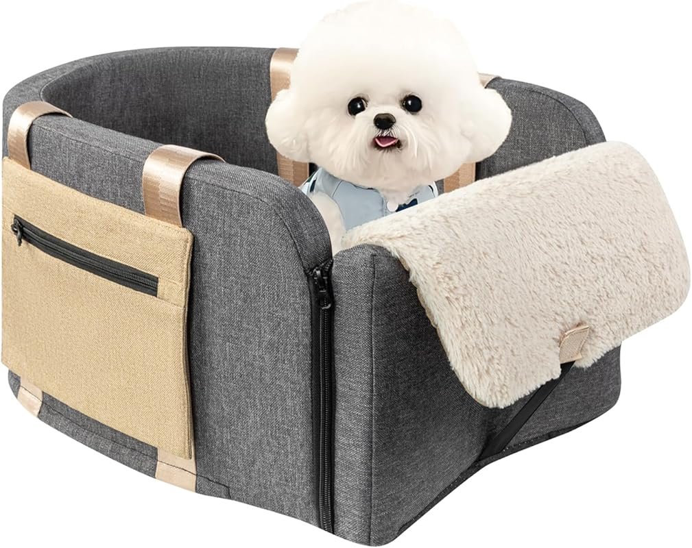 Large Console Dog Car Seat - Truck Dog Booster Seats for Big Console V