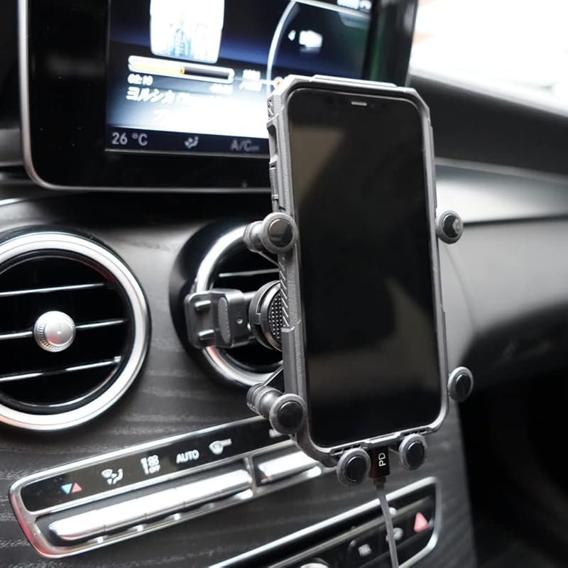 Car Phone Holder Mount for Circular Vents Compatible with Mercedes Benz