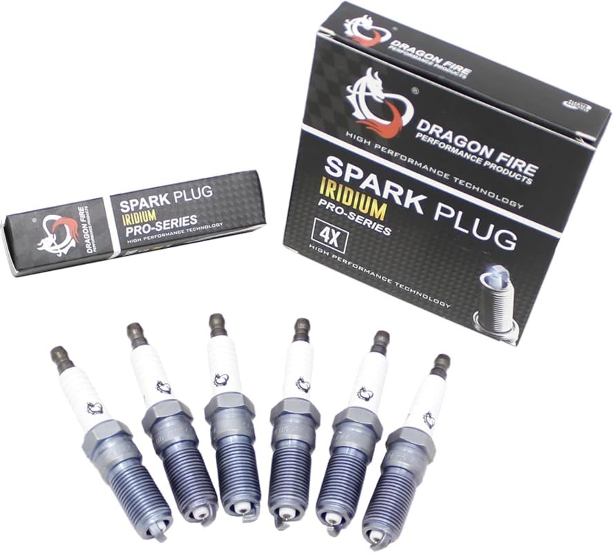Dragon Fire Iridium Spark Plugs for Ford Taurus 3.5L Turbo V6 (2011–20