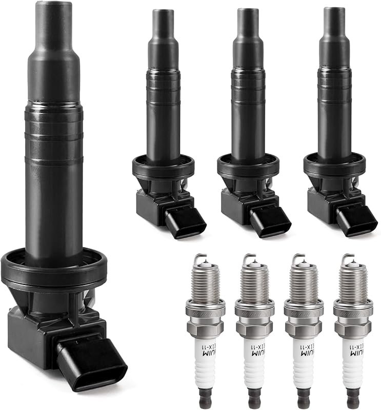 Ignition Coil and Spark Plug Kit for 2005 Toyota Corolla 1.8L and Comp