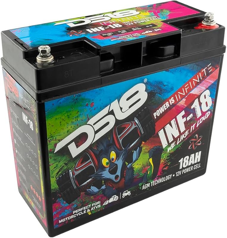 DS18 INF-18 12V 18AH AGM Battery for High-Performance Car Audio and Mo