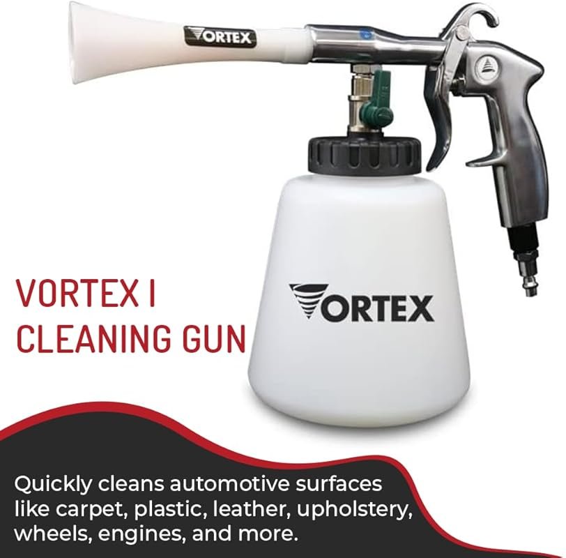 HI-TECH Vortex Air Cleaning Gun: Compressed Air Powered Tool for Detai