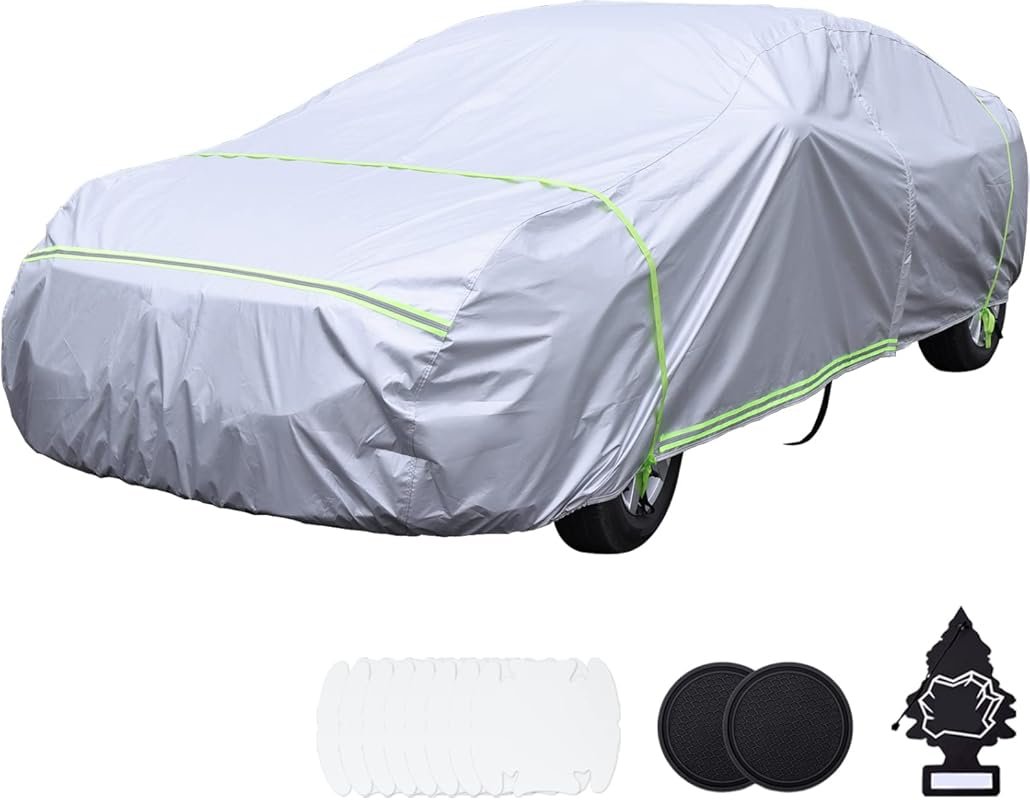 BYDOLL 6 Layer Hail Car Cover: 210D Oxford Waterproof All Weather Prot