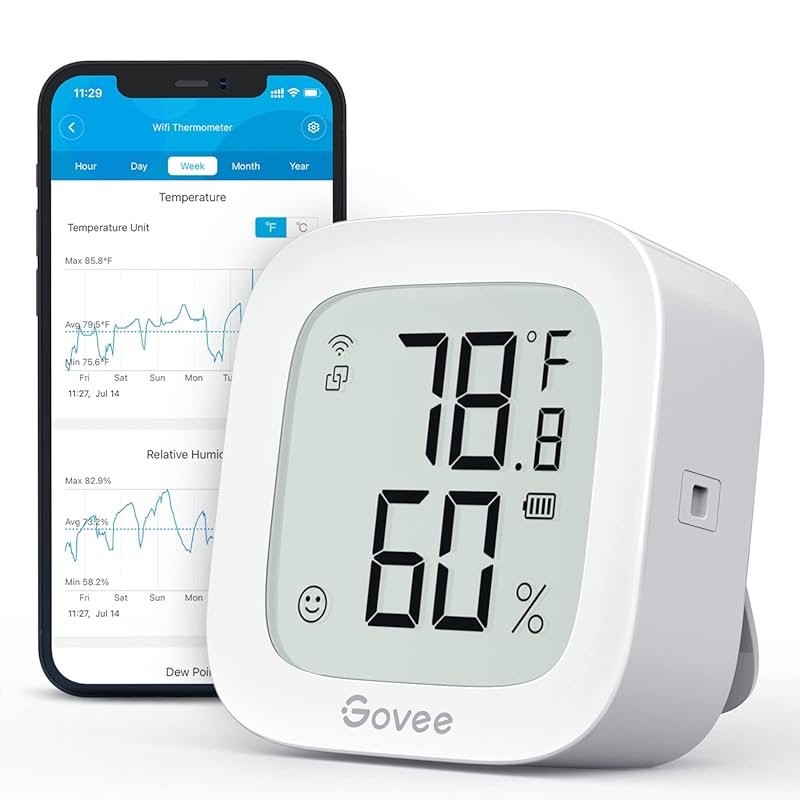 Govee WiFi Thermometer Hygrometer H5103, Indoor Bluetooth Temperature 