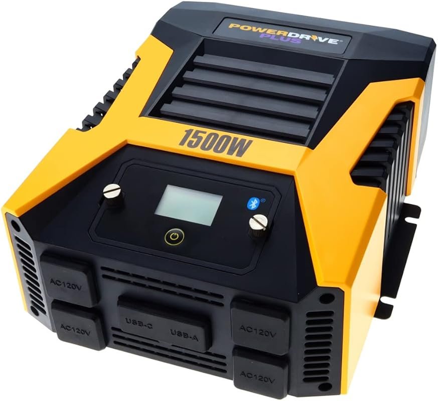PowerDrive Plus PWD1500P 1500 Watt Power Inverter with Bluetooth Wirel