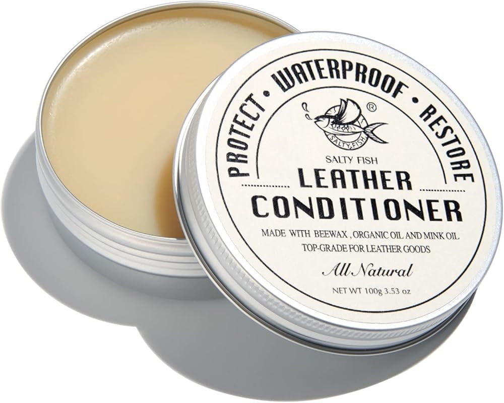 Salty Fish All Natural Leather Conditioner and Cleaner with Mink Oil a