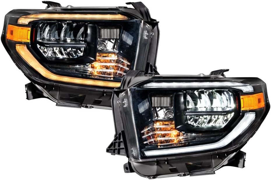 Sequential LED Reflector Headlights compatible with Toyota Tundra 2014