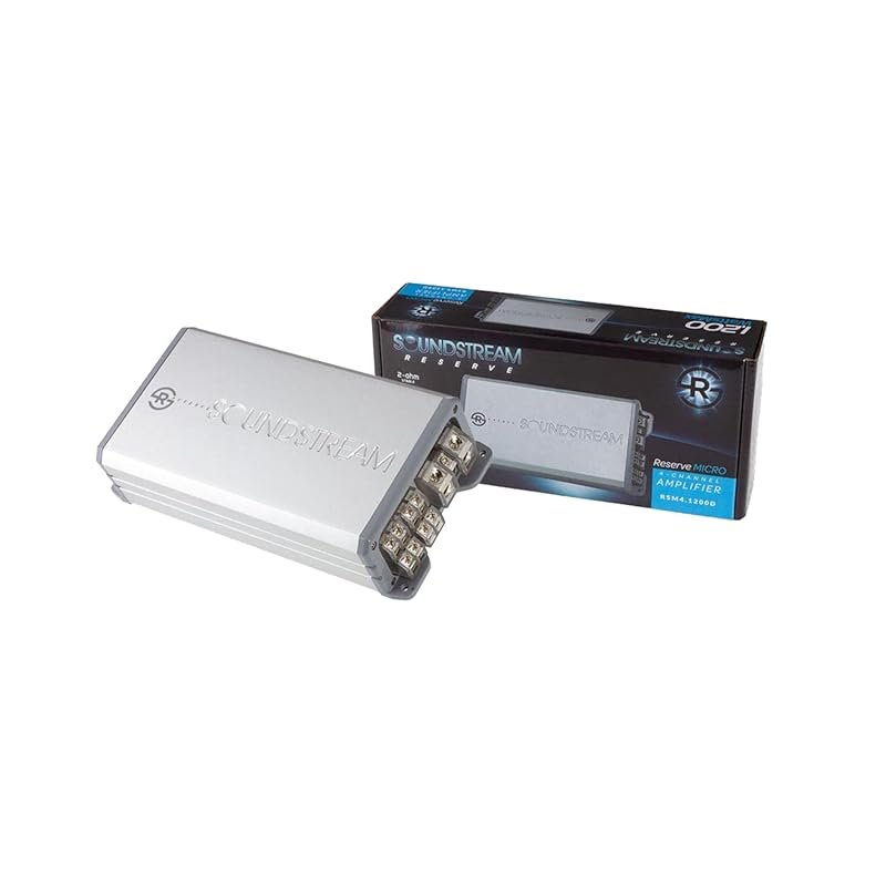 SOUNSTREAM RSM4.1200D 4-Channel Car Amplifier with 1200W Output and Au
