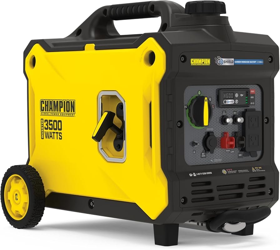 Champion 3500-watt portable inverter generator with quiet technology a