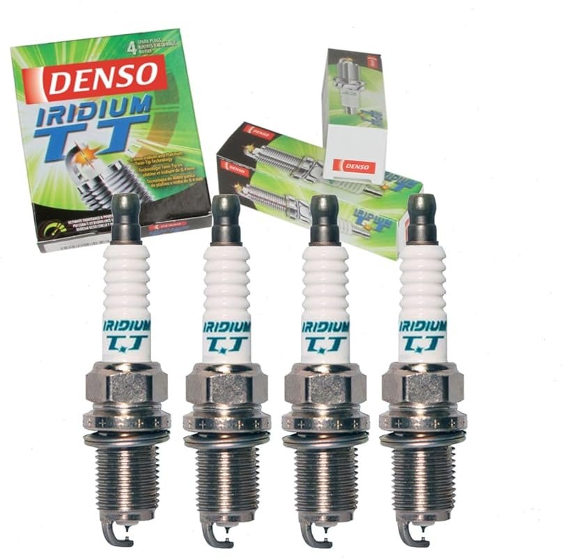 4 pc DENSO Iridium TT Spark Plugs compatible with Toyota Camry