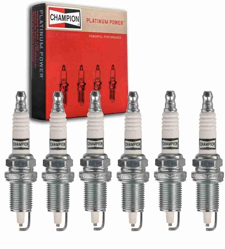 Set of 6 Champion Platinum Spark Plugs for Jeep Wrangler TJ 4.0L Engin