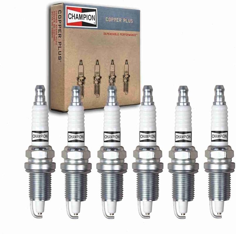 Set of 6 Champion Copper Plus Spark Plugs for Jeep Wrangler 4.0L Engin