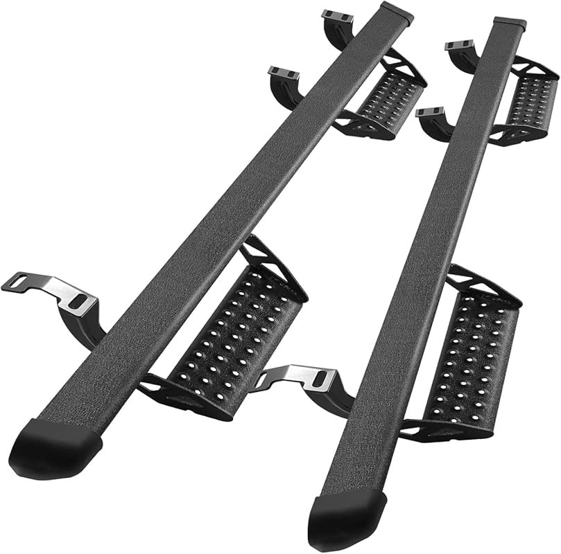 3-inch drop-step running boards in black for 2005-2023 Toyota Tacoma A