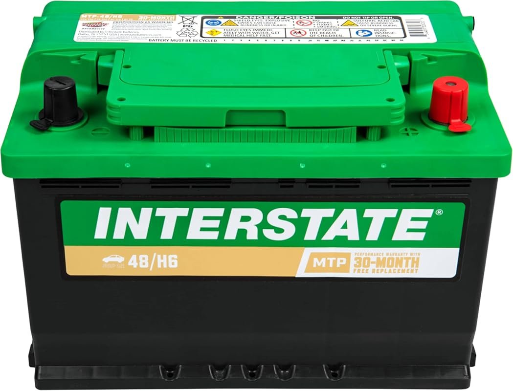 Interstate Batteries Group H6 MTP-48/H6 12V 760CCA Car Battery with 30