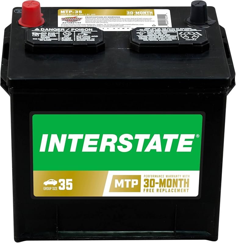 Interstate Batteries Group 35 Car Battery Replacement 12V, 640 CCA, 3